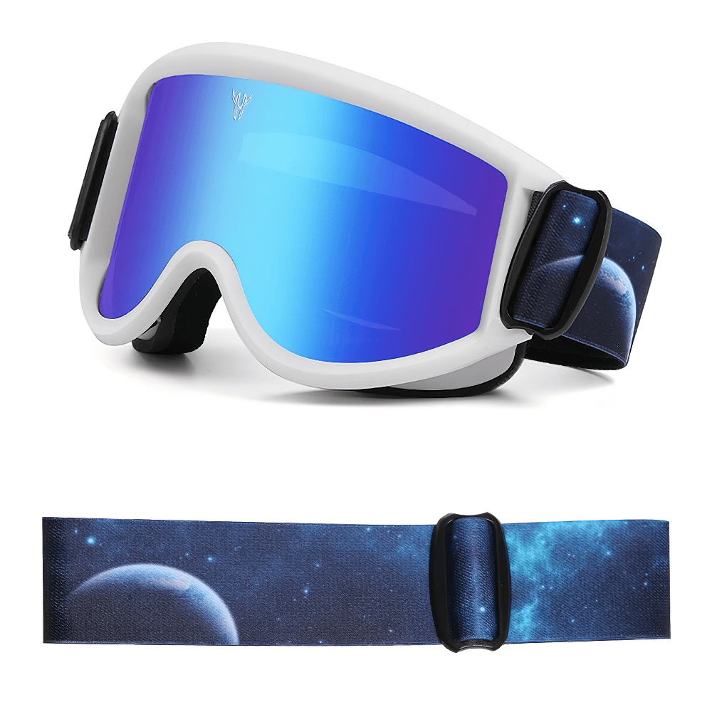 Anti-Glare UV Protection Ski Goggles SF2216 with Adjustable Strap and Wide Lens, ideal for snowboarding and skiing.