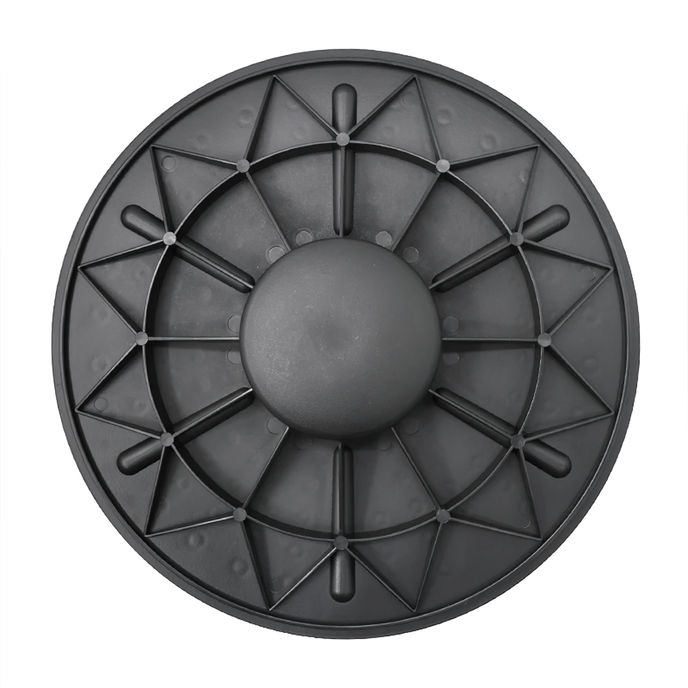 Black anti-slip balance board SF3367, perfect for core training and stability exercises at home.