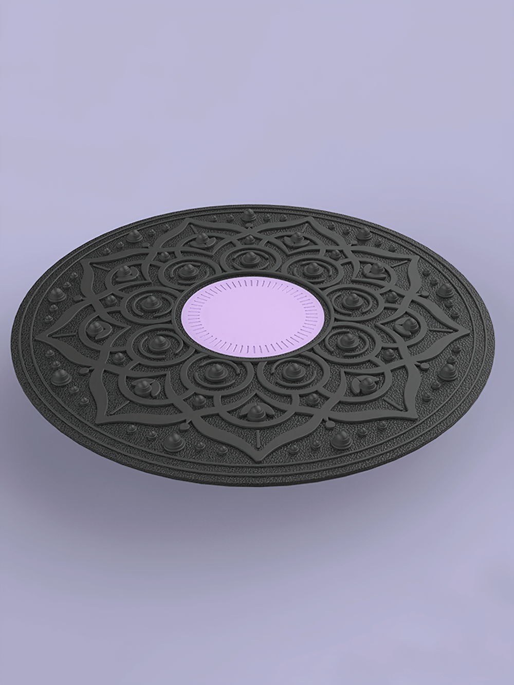 Stylish anti-slip balance board for core training, featuring a textured design and rotating base, perfect for stability exercises.