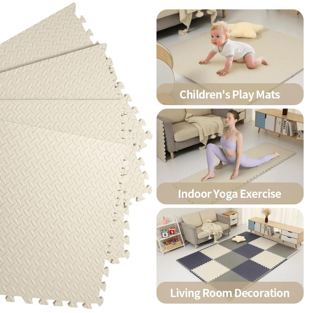 Anti-Slip Cushion Floor Mat for Home and Gym Use - SF3469, ideal for children's play, yoga, and living room protection