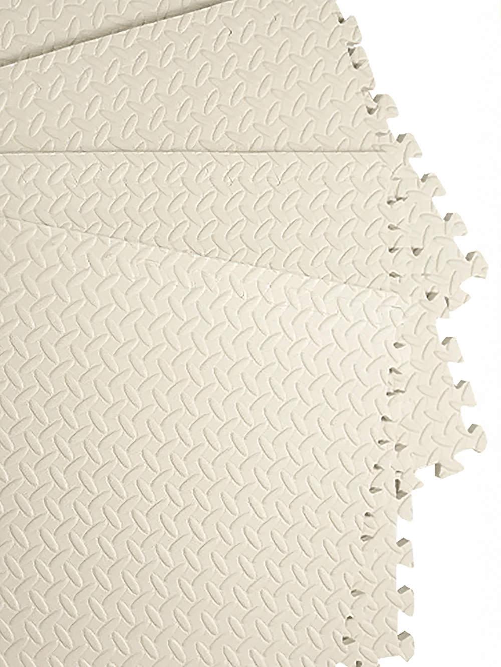Anti-Slip Cushion Floor Mat for Home and Gym Use - SF3469 in beige with interlocking tiles