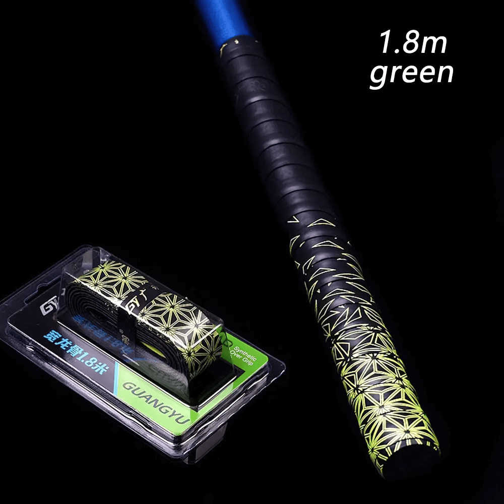 Anti-Slip Racket Grip Tape for Tennis Squash - SF3481 with textured design and sweat-absorbing surface, shown in green.