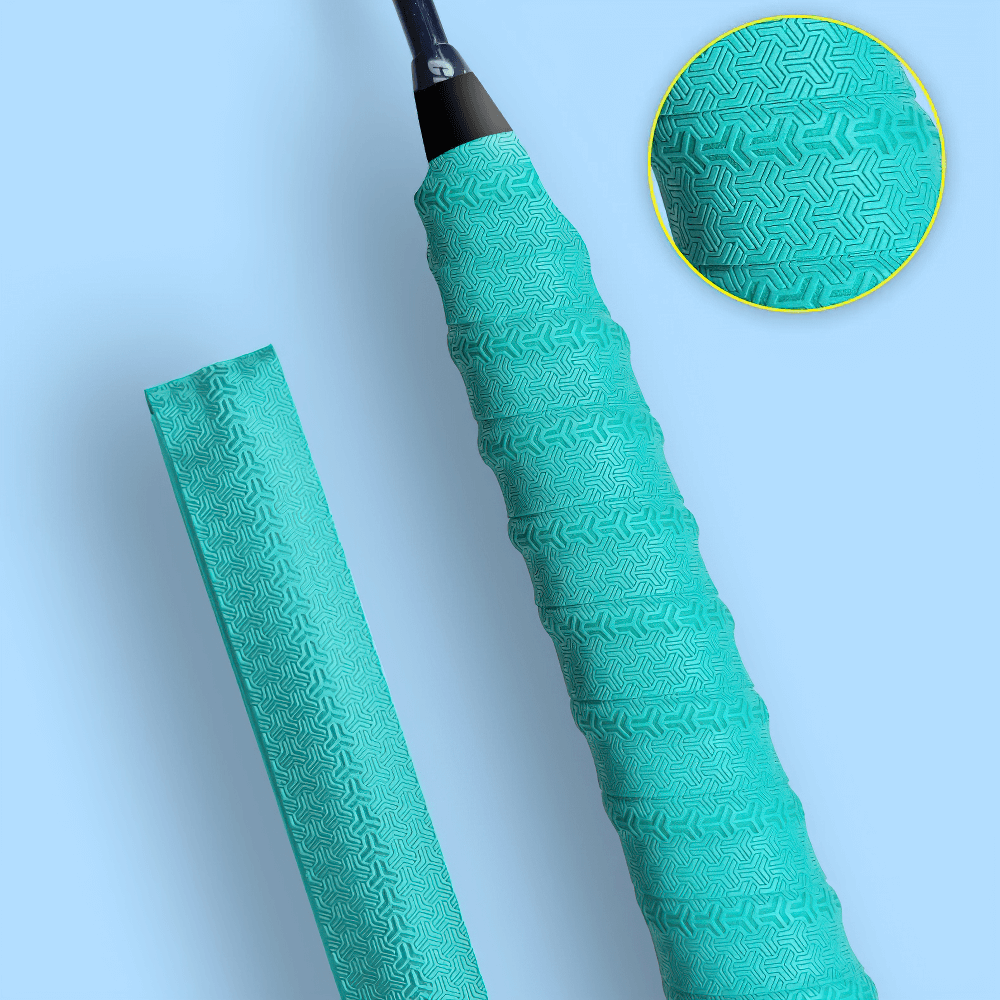 Close-up image of Anti-Slip Sport Racket Overgrip Tape - SF3451 showing textured surface and vibrant color for badminton and tennis rackets.
