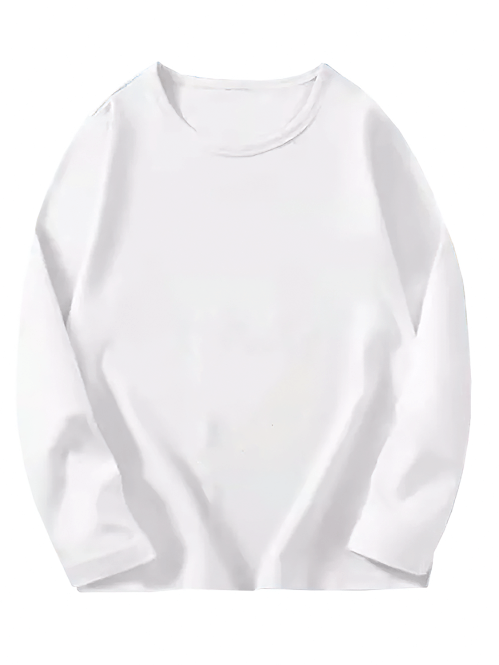 Basic Kids Long Sleeved Round Neck Cotton Top SF3109 - Soft, Breathable, Perfect for Spring and Autumn in Black, Blue, Gray.