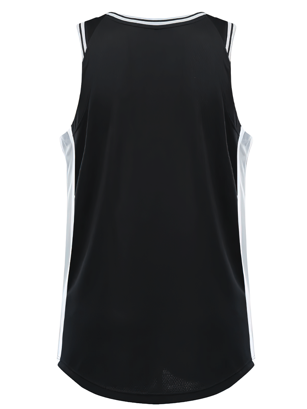 Back view of the Basketball Training Tank with Mesh Sides and V-Neck - SF4091 showcasing breathable design for men's workouts