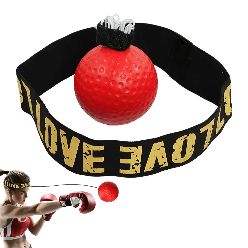Boxing reflex ball with headband for agility and speed training. Perfect for boxing, MMA, and fitness enthusiasts.