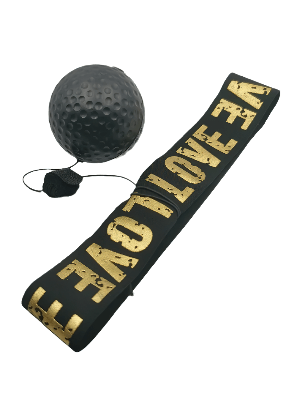 Boxing reflex ball and elastic headband for agility and speed training.