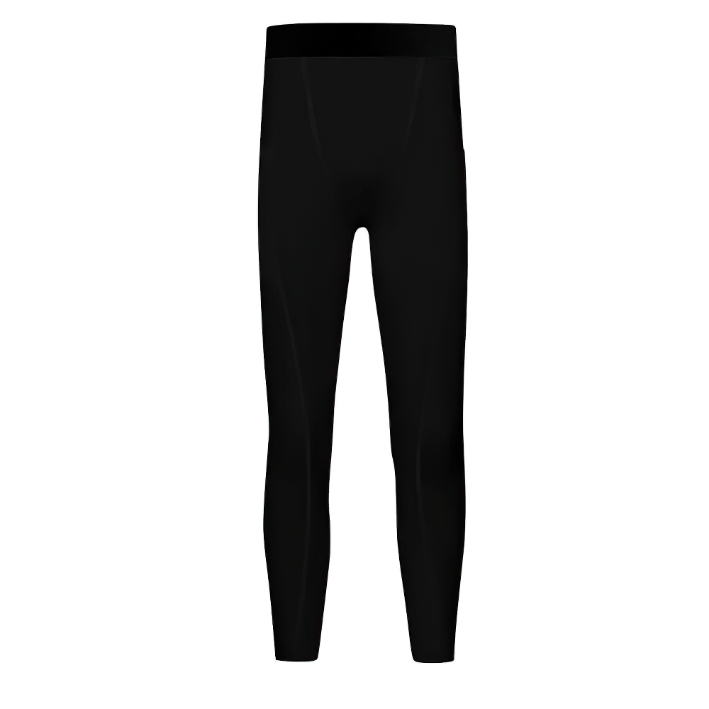 Boys Athletic Base Layer Tights for Training - SF3759, black compression leggings for sports and outdoor play