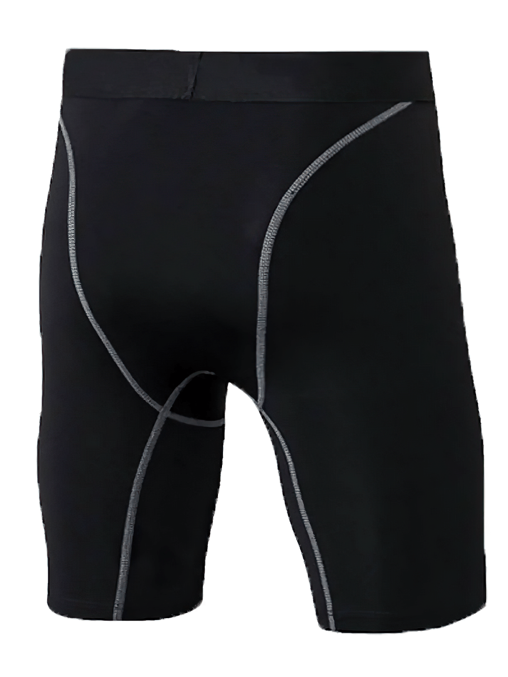 Boys Athletic Compression Shorts for Gym and Sports - SF3751, black boys' compression shorts for active training and sports activities.