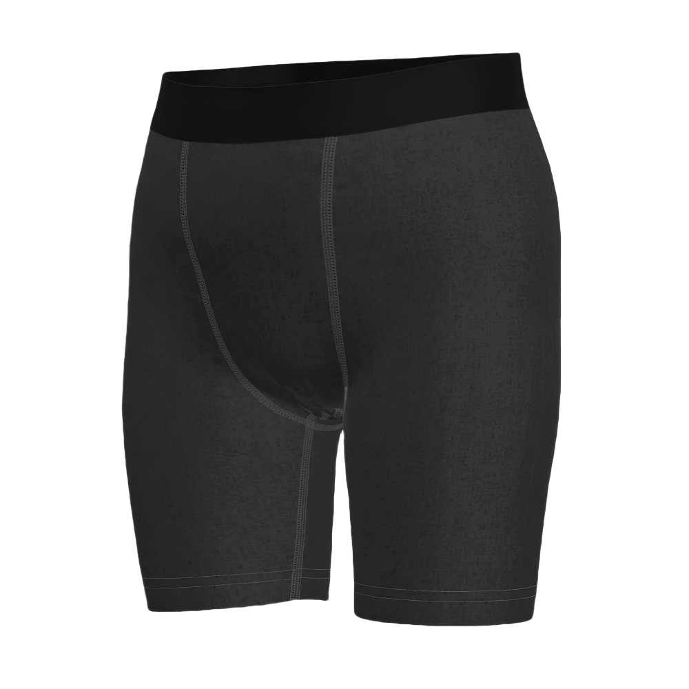 Boys Athletic Compression Shorts for Gym and Sports - SF3751 in black color with elastic waistband for training and activewear