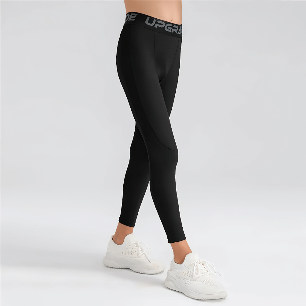 Boys Compression Sports Leggings for Training - SF3794, ideal for running, basketball, and active sports with flexible fit and elastic waist.