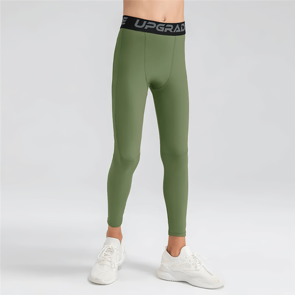 Boys Compression Sports Leggings for Training - SF3794, ideal for kids' active sports sessions, providing a secure fit and flexible performance.