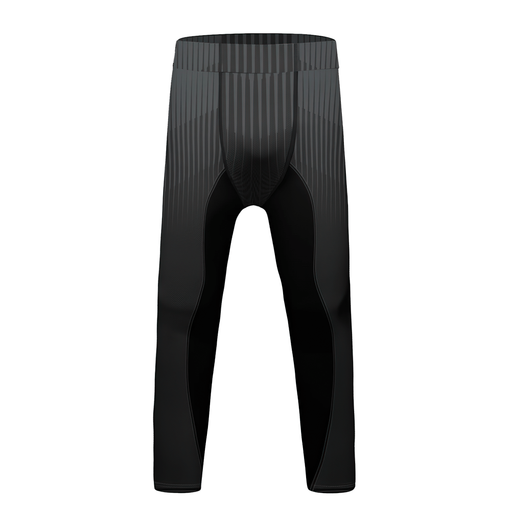 Boys Graphic Sport Compression Running Leggings - SF3864, stylish black athletic leggings for active play and fitness.
