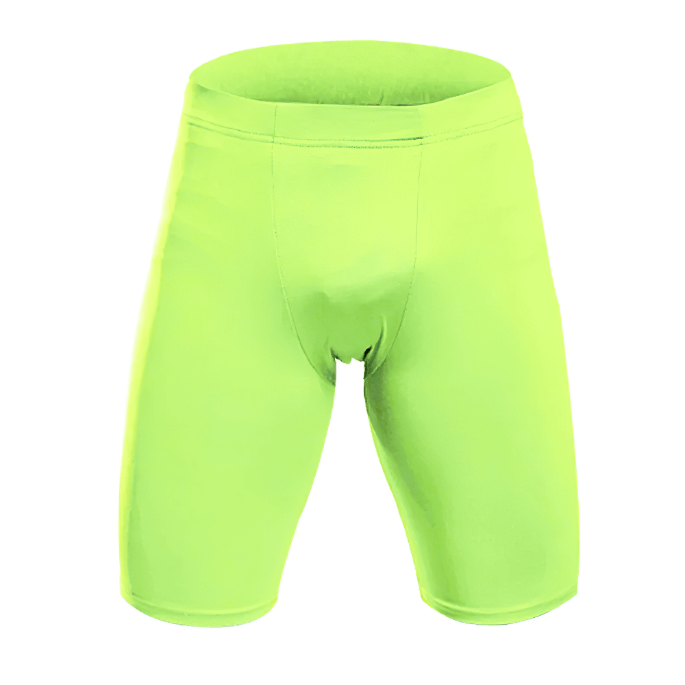 Bright green Boys Running Shorts with Stretchy Waistband - SF3781, perfect for sports and casual wear.