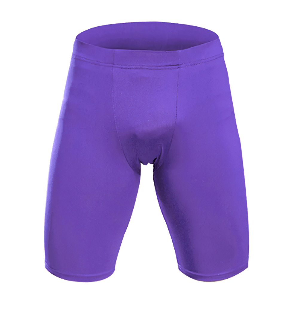 Purple Boys Running Shorts with Stretchy Waistband - SF3781 for activewear and sports.