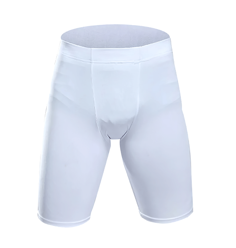Boys Running Shorts with Stretchy Waistband - SF3781 in white, durable and stylish activewear for sports, featuring an elastic waistband.