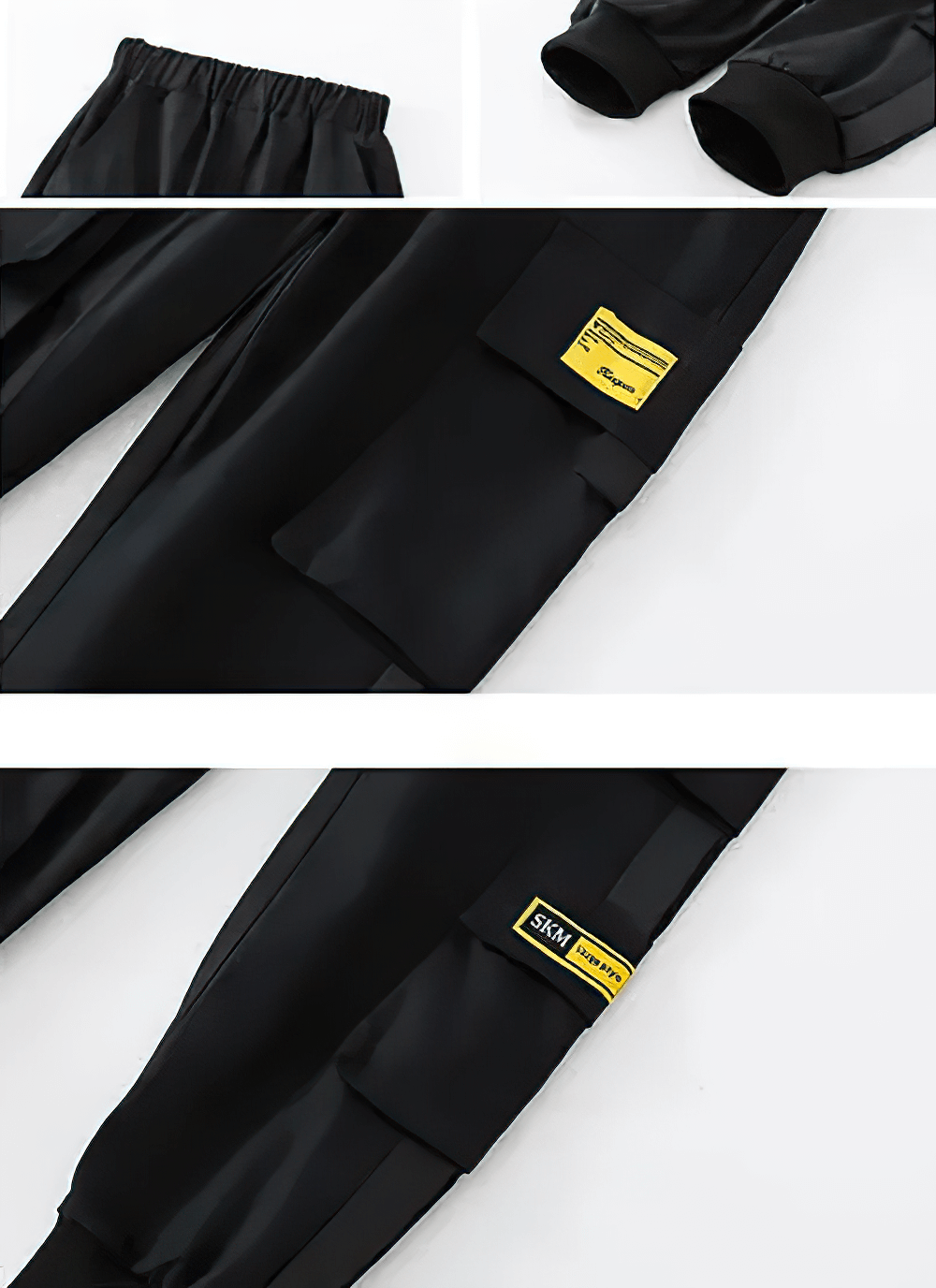 Boys Stylish Sport Cargo Jogger Pants - SF3868 with elastic waist and flap pockets for urban play.