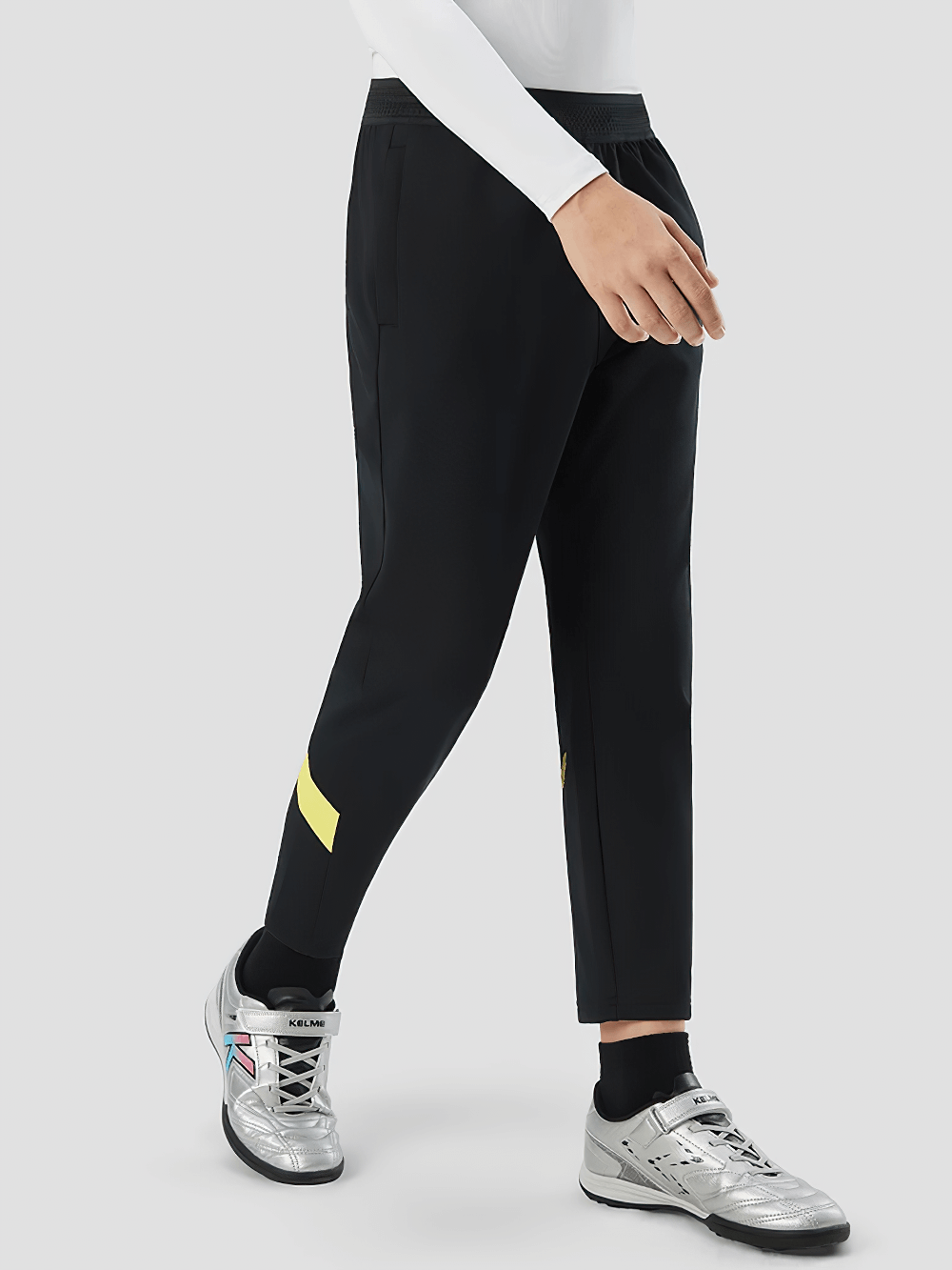 Boys Thermal Training Pants with Elastic Waist - SF3662 for active kids, fleece-lined for warmth, side pockets, durable polyester.