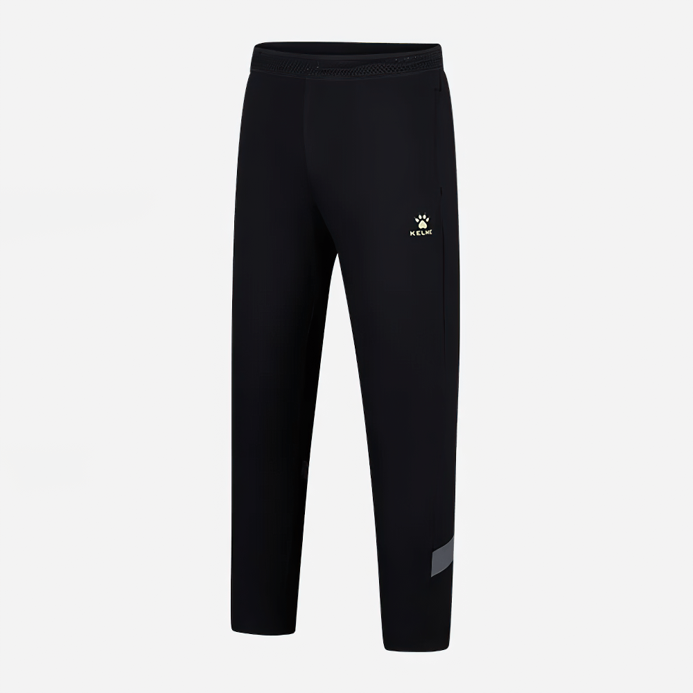 Boys Thermal Training Pants with Elastic Waist - SF3662, black fleece-lined sports pants with elastic waistband for kids' activities.