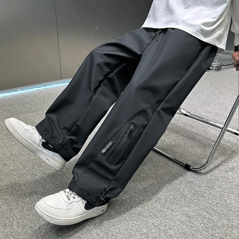 Boys Wide-Leg Streetwear Pants with Pockets - SF3706, featuring a casual and sporty loose-fit for active kids, perfect for school and play.