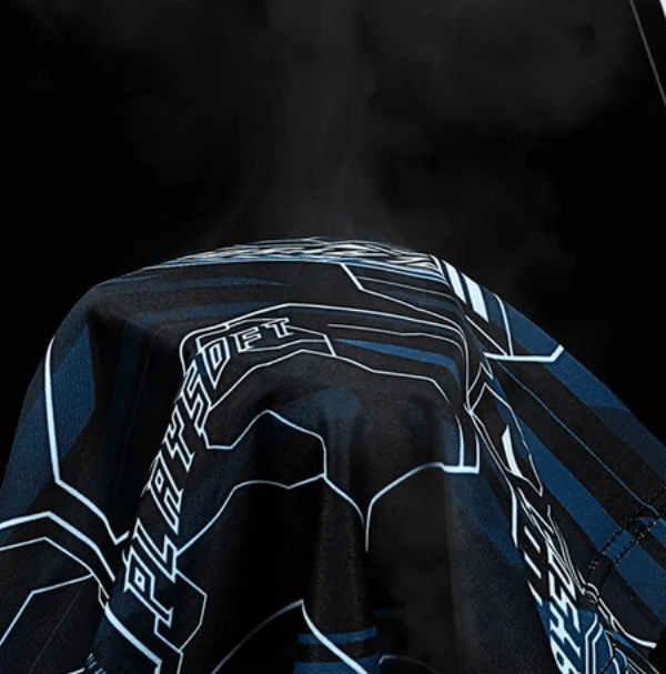 Stylish men's breathable printed beanie, SF1657, showcasing geometric patterns on lightweight polyester fabric.