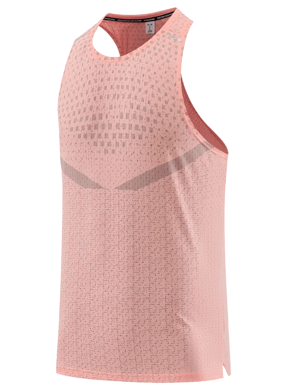 Breathable Running Tank Top for Training and Sports - SF4089 in pink mesh, perfect for gym and outdoor workouts.
