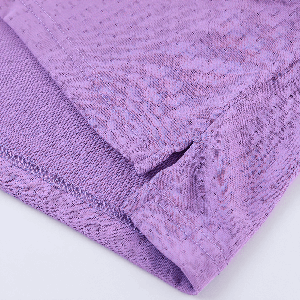 Breathable Running Tank Top for Training and Sports - SF4089 in purple with quick-drying mesh fabric, perfect for gym and outdoor workouts.