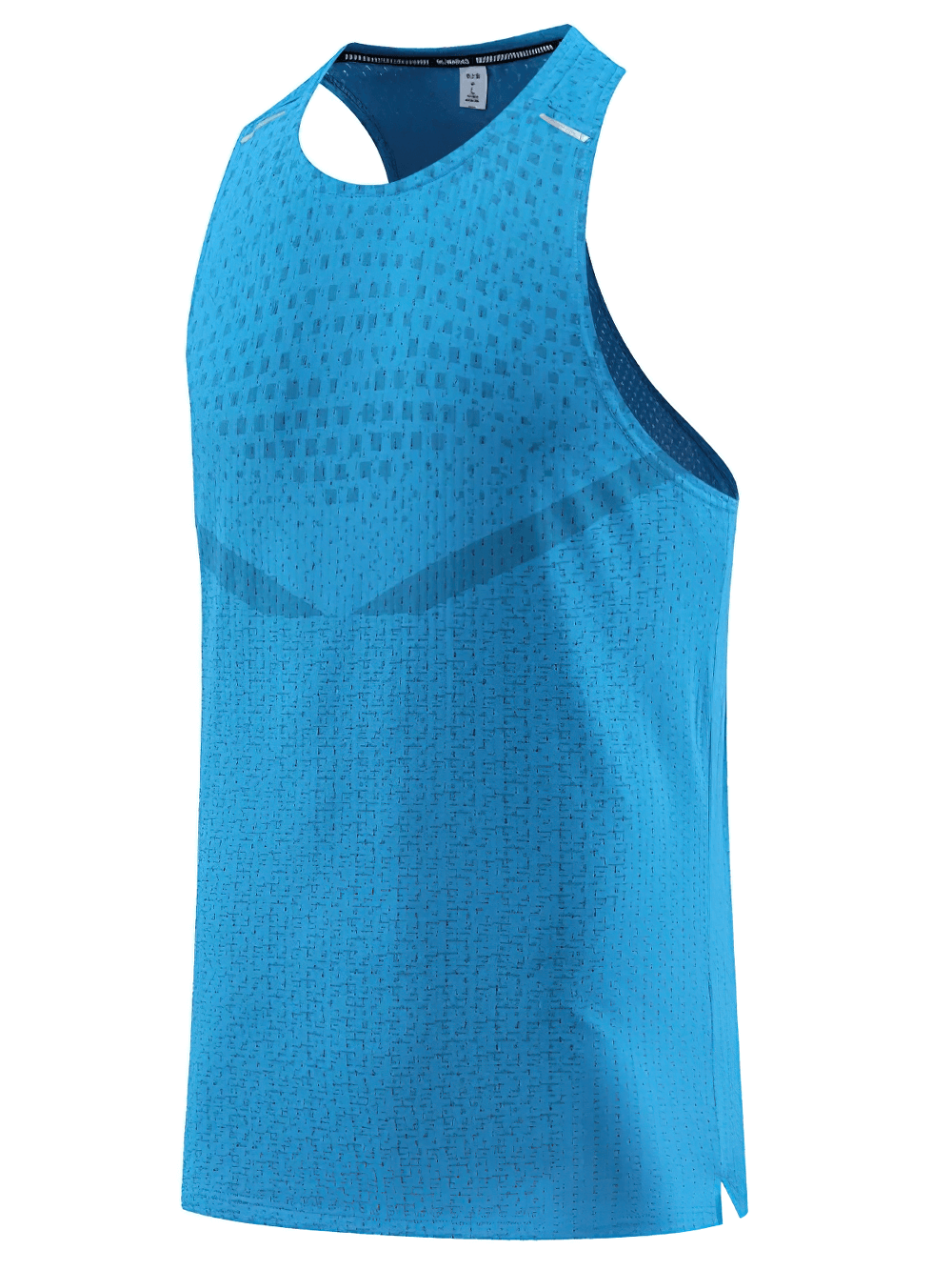 Breathable Running Tank Top for Training and Sports - SF4089, blue mesh tank ideal for gym workouts and outdoor activities.