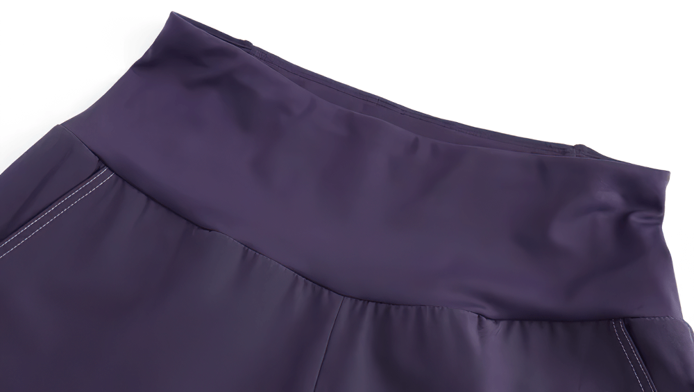 Calf-Length Active Pants with Zipper Back Pocket - SF4357