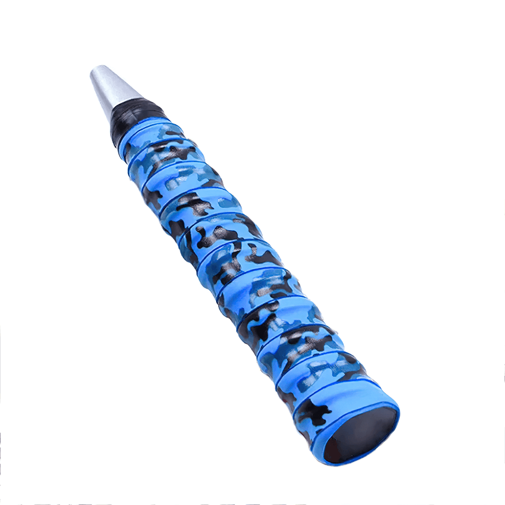 Camo Tennis Racket Grip Tape Anti-Slip Overgrip - SF3440 in blue camouflage design for secure, moisture-absorbing racket grip.