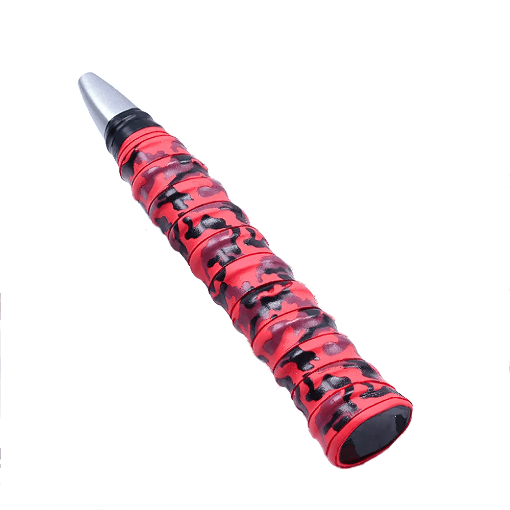 Camo Tennis Racket Grip Tape Anti-Slip Overgrip - SF3440 with vibrant red camouflage design for secure hold and control.