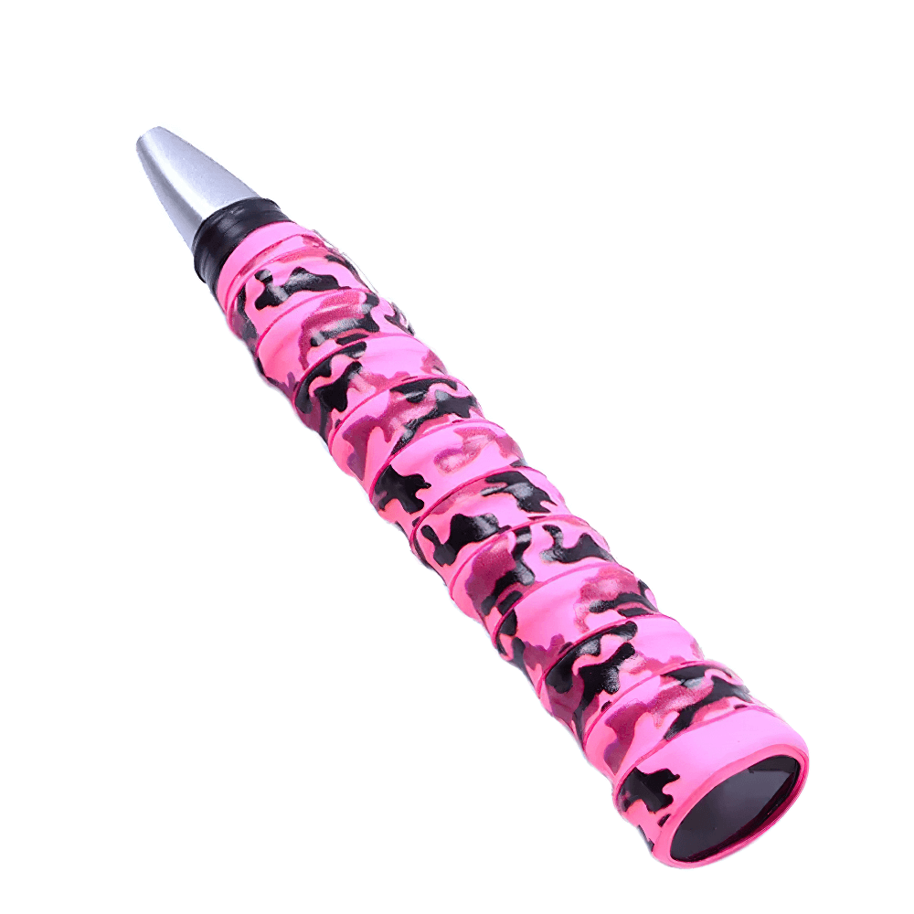 Vibrant pink camo tennis racket grip, perfect for Camo Tennis Racket Grip Tape Anti-Slip Overgrip - SF3440, enhancing control and style.