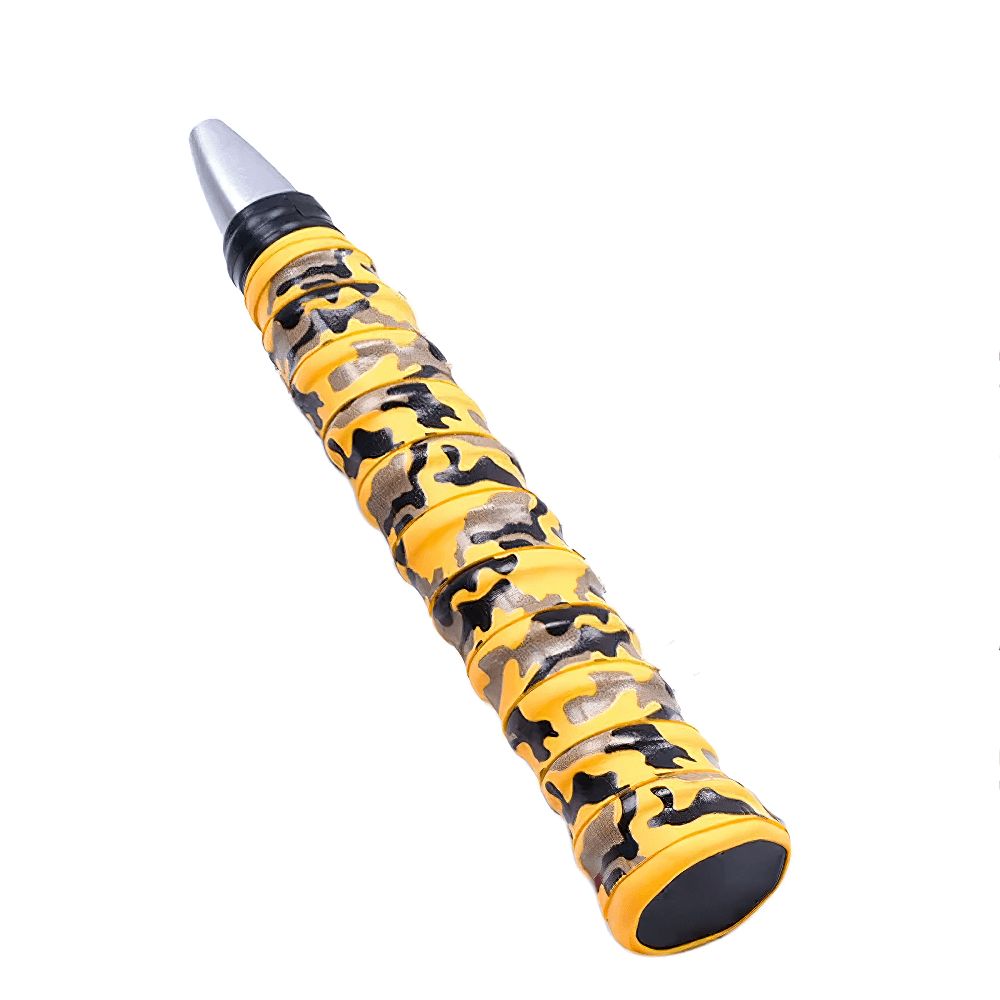 Camo Tennis Racket Grip Tape Anti-Slip Overgrip - SF3440 in yellow camouflage design with durable non-slip material for better control.