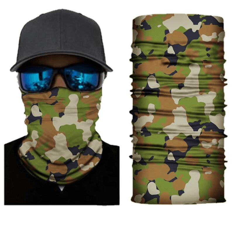 Camouflage-Fahrrad-Gesichtsmaske / elastische nahtlose Halsgamaschen – SF1389 