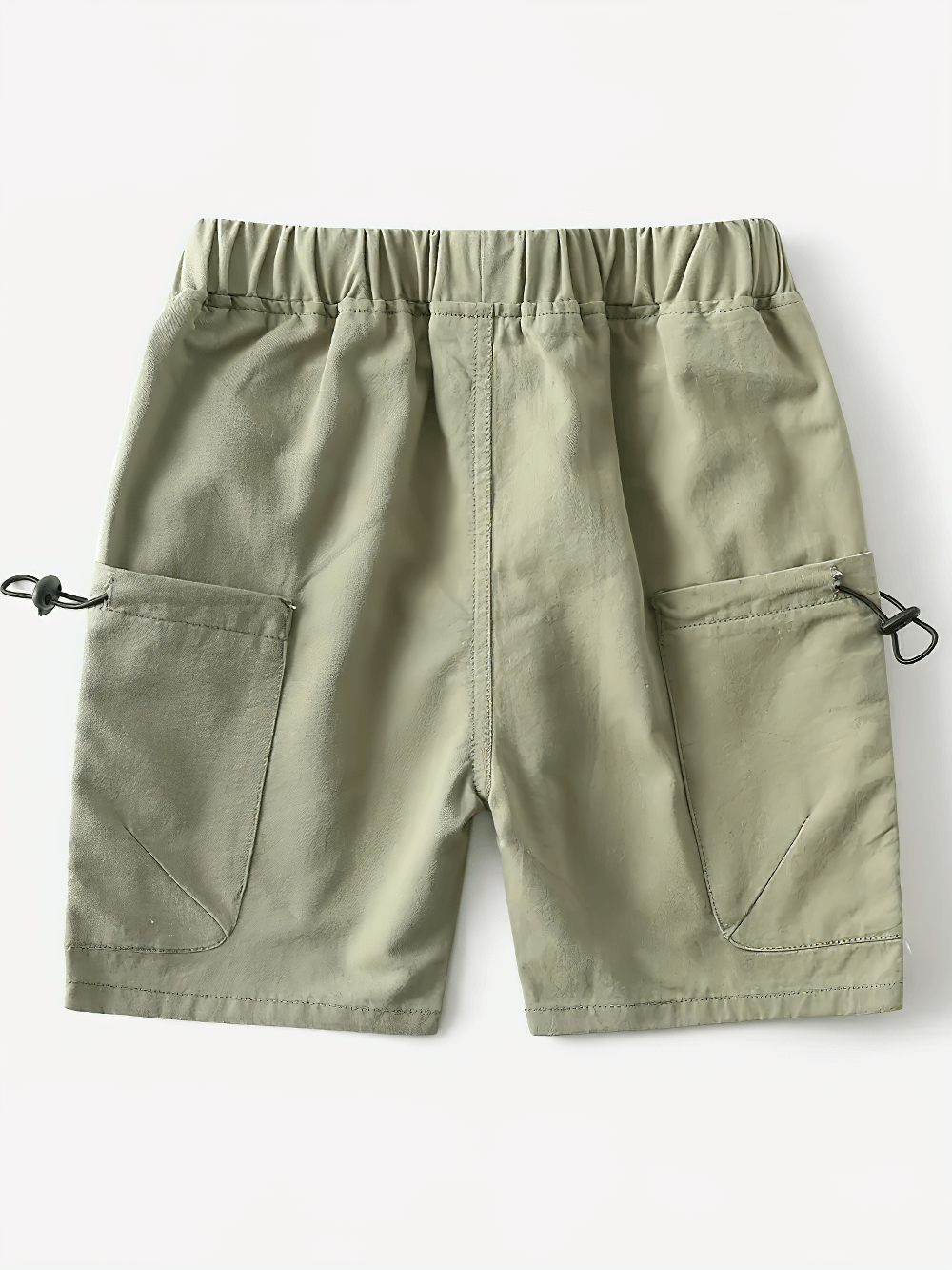 Boy's Cargo Shorts With Pockets And Drawstring Design - SF3721, ideal for outdoor activities with adjustable hem and multi-pocket layout.