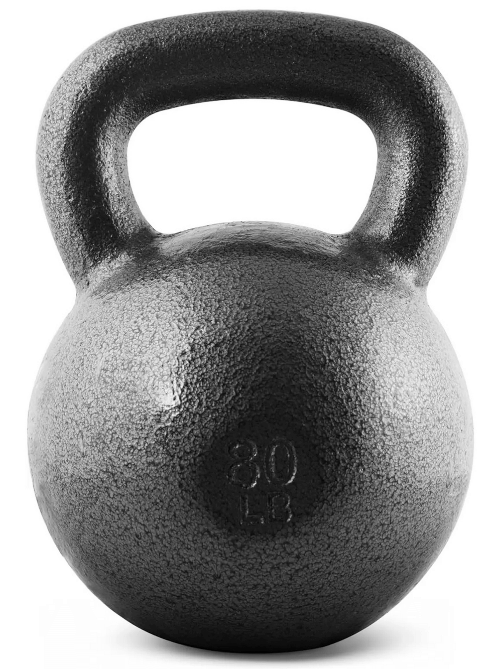 30 lb cast iron kettlebell with wide handle for strength and conditioning workouts.