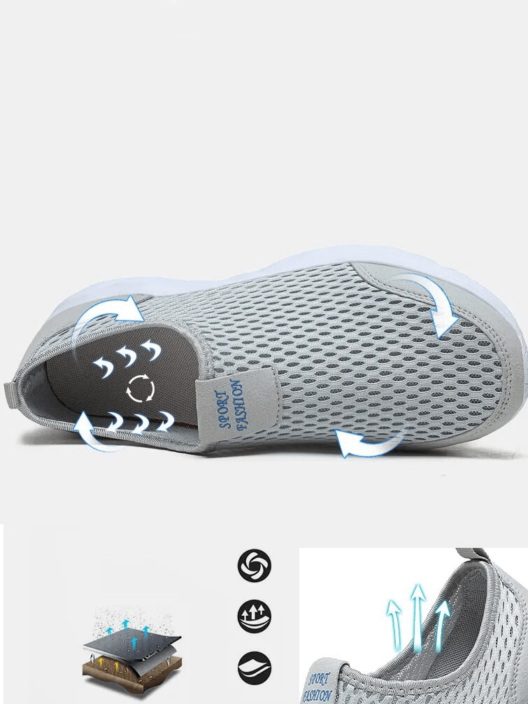 Lässige, einfarbige, leichte Mesh-Schuhe / modische, atmungsaktive Sneakers – SF1576 