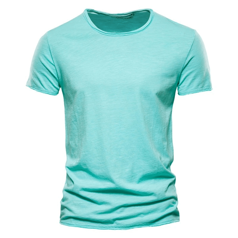 Casual Solid Color Sports Crew Neck T-Shirt For Men - SF1785