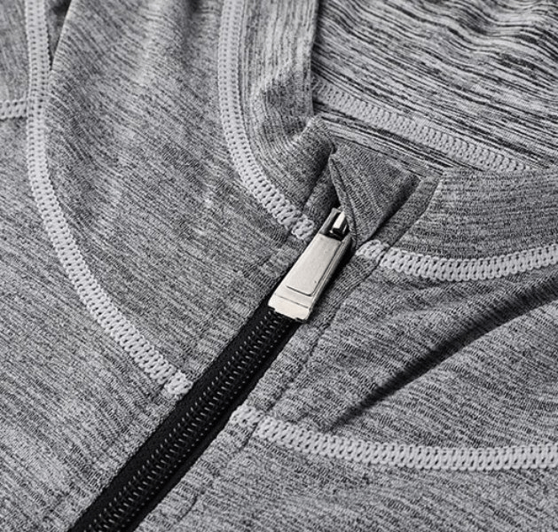 Casual Solid Color Zipper Hooded Sweatshirt for Men - SF1834