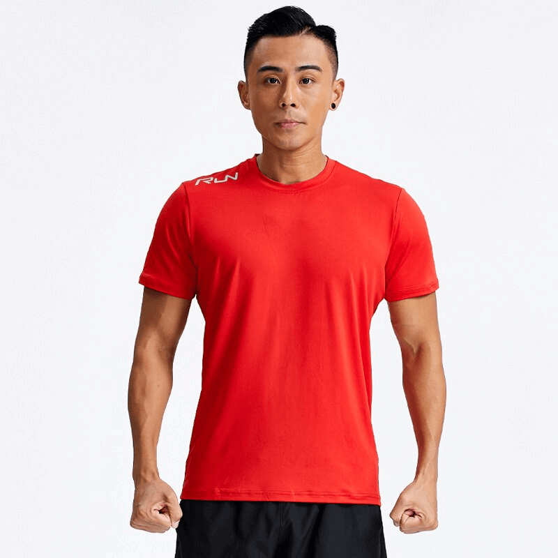 T-shirt Casual Sport à séchage rapide pour hommes avec bandes réfléchissantes - SPF1515 