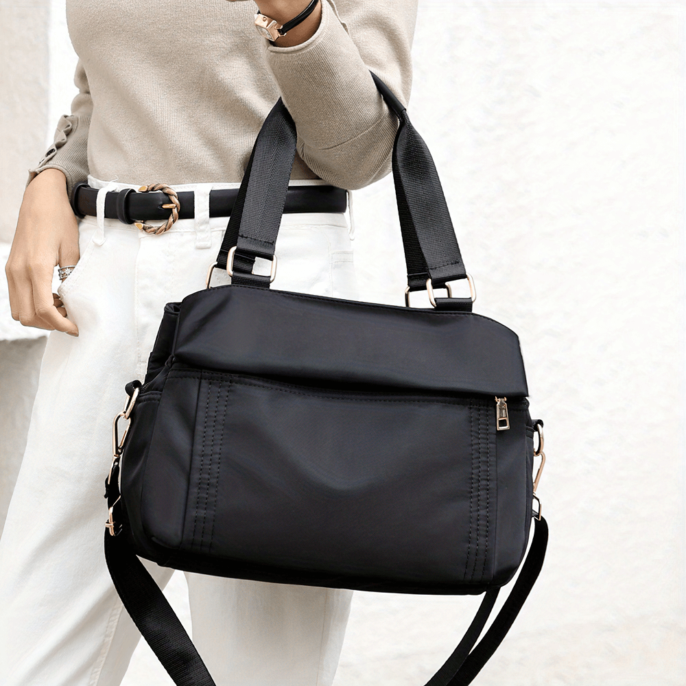 Chic Multi-Pocket Bag with Removable Strap - SF2666