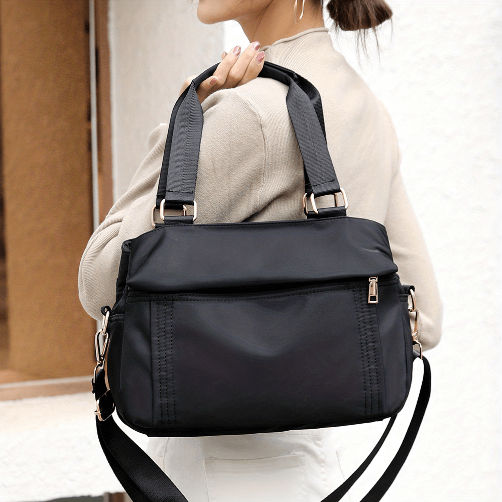 Chic Multi-Pocket Bag with Removable Strap - SF2666