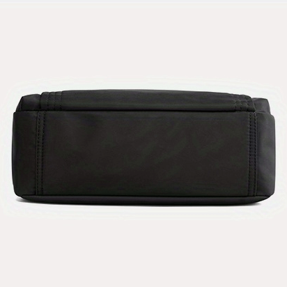 Bottom view of Chic Multi-Pocket Bag SF2666 in black, showing durable construction and seams.