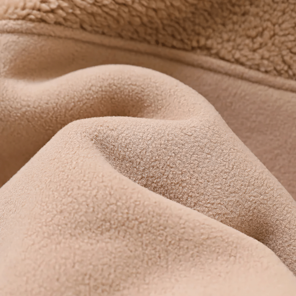 Soft fleece lining detail of Children's Thickened Fleece Hooded Jacket - SF3595, perfect for warmth in autumn and winter.