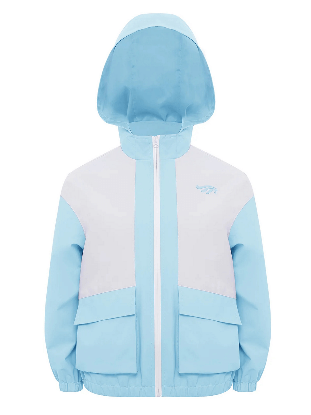 Colorblock Hooded Windbreaker Jacket for Outdoor Wear - SF3699, kids' lightweight zip-up with stylish panels and pockets, ideal for activities