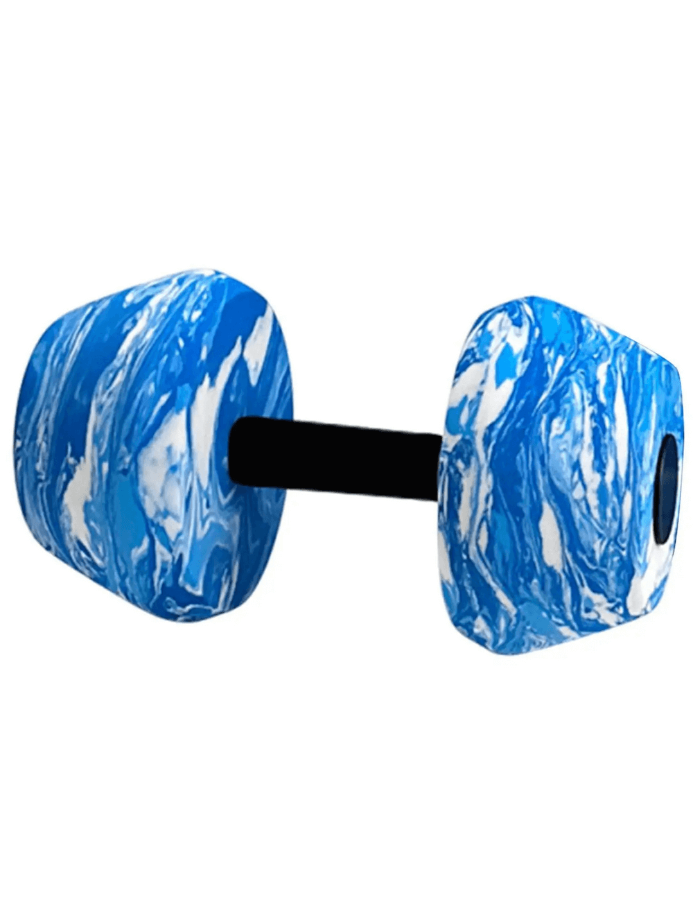 Colorful blue aqua dumbbell for pool aerobics and resistance training, ideal for aquatic workouts and muscle toning. Model SF3346.
