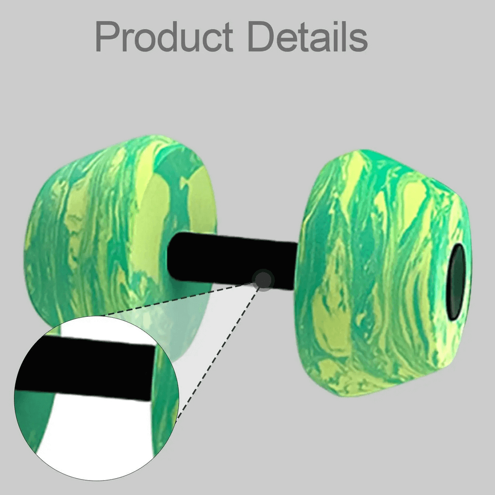 Vibrant foam aqua dumbbell SF3346 for water aerobics and resistance training; ideal for pool workouts and muscle toning.