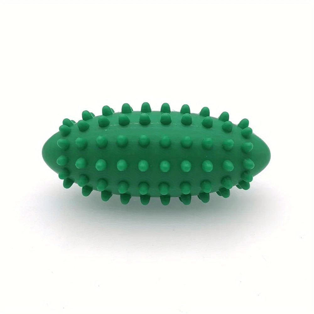 Alt Tag: Green spiked hedgehog massage ball for therapy, relieves stress, muscle tension, boosts circulation, whole body use.