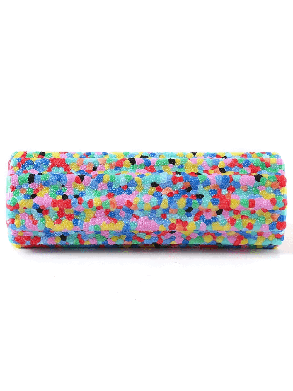 Colorful mini yoga foam roller for muscle massage and myofascial release, ideal for Pilates and yoga therapy, product SF3293.