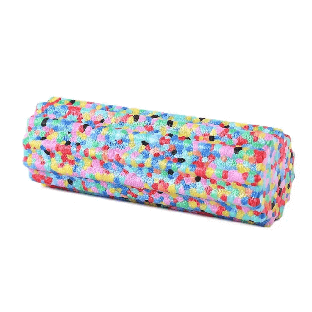 Colorful mini yoga foam roller SF3293 for muscle massage, pilates, and myofascial release; soft texture, lightweight and durable.